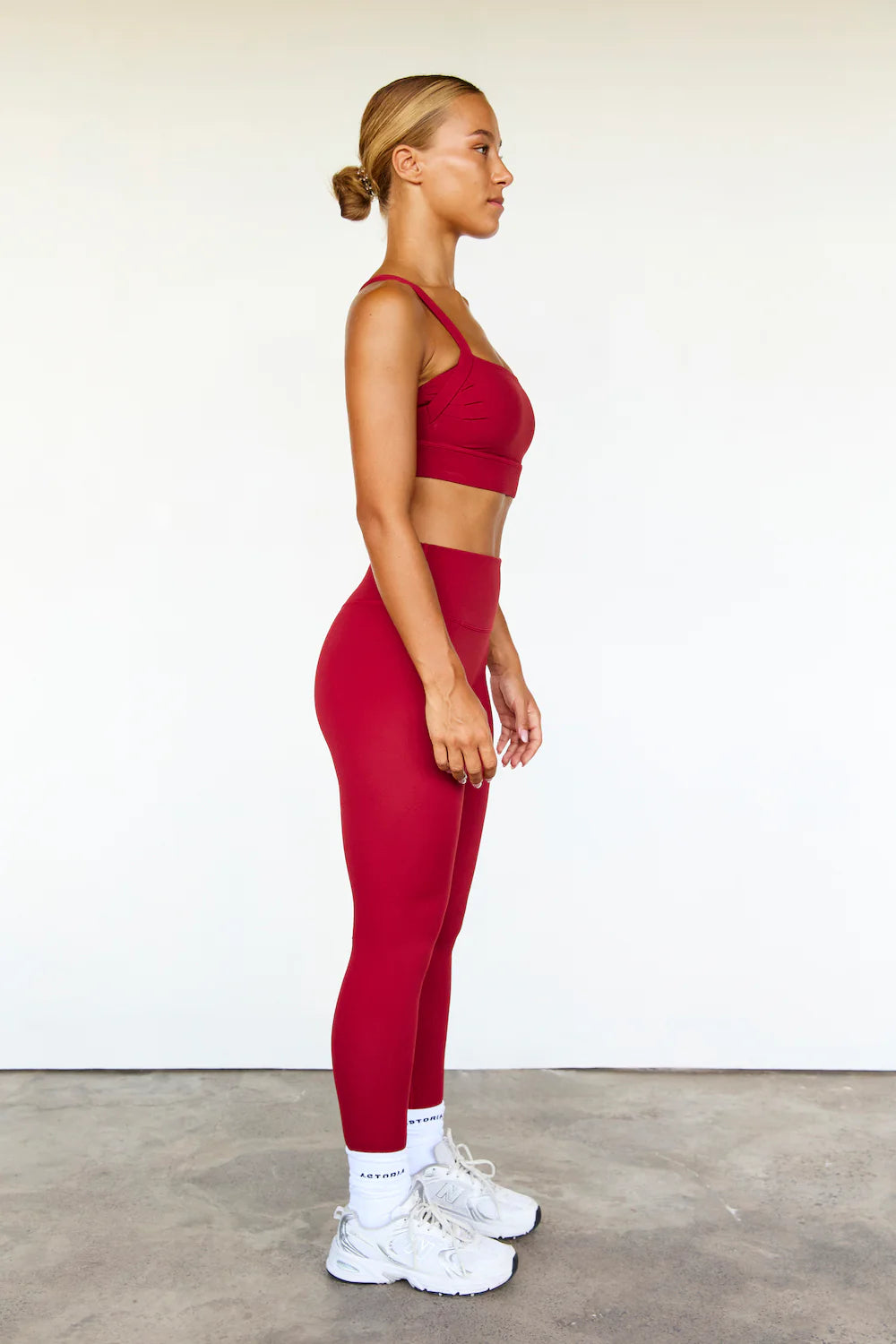 LUXE BALANCE FULL LENGTH LEGGING - DARK CHERRY