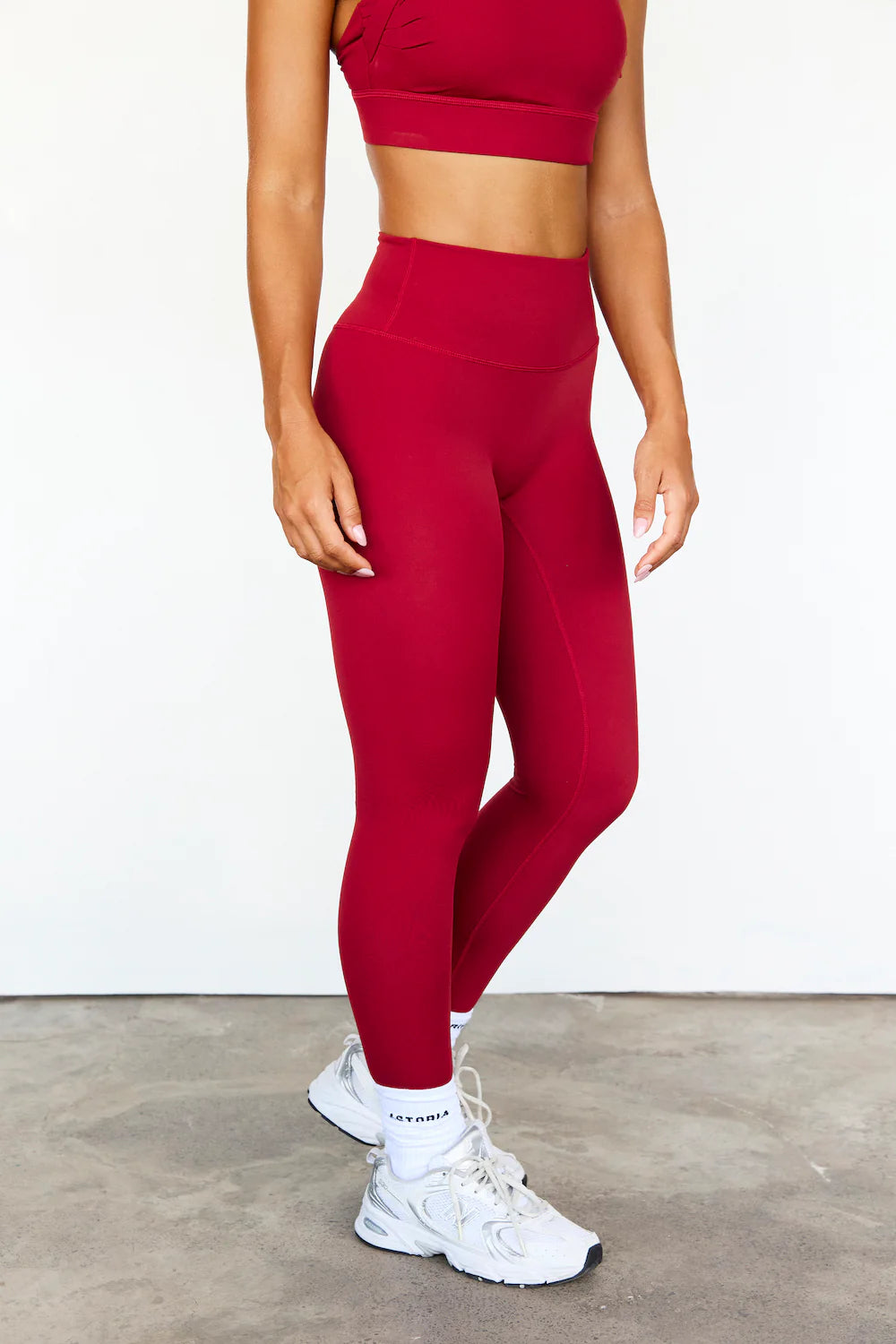 LUXE BALANCE FULL LENGTH LEGGING - DARK CHERRY