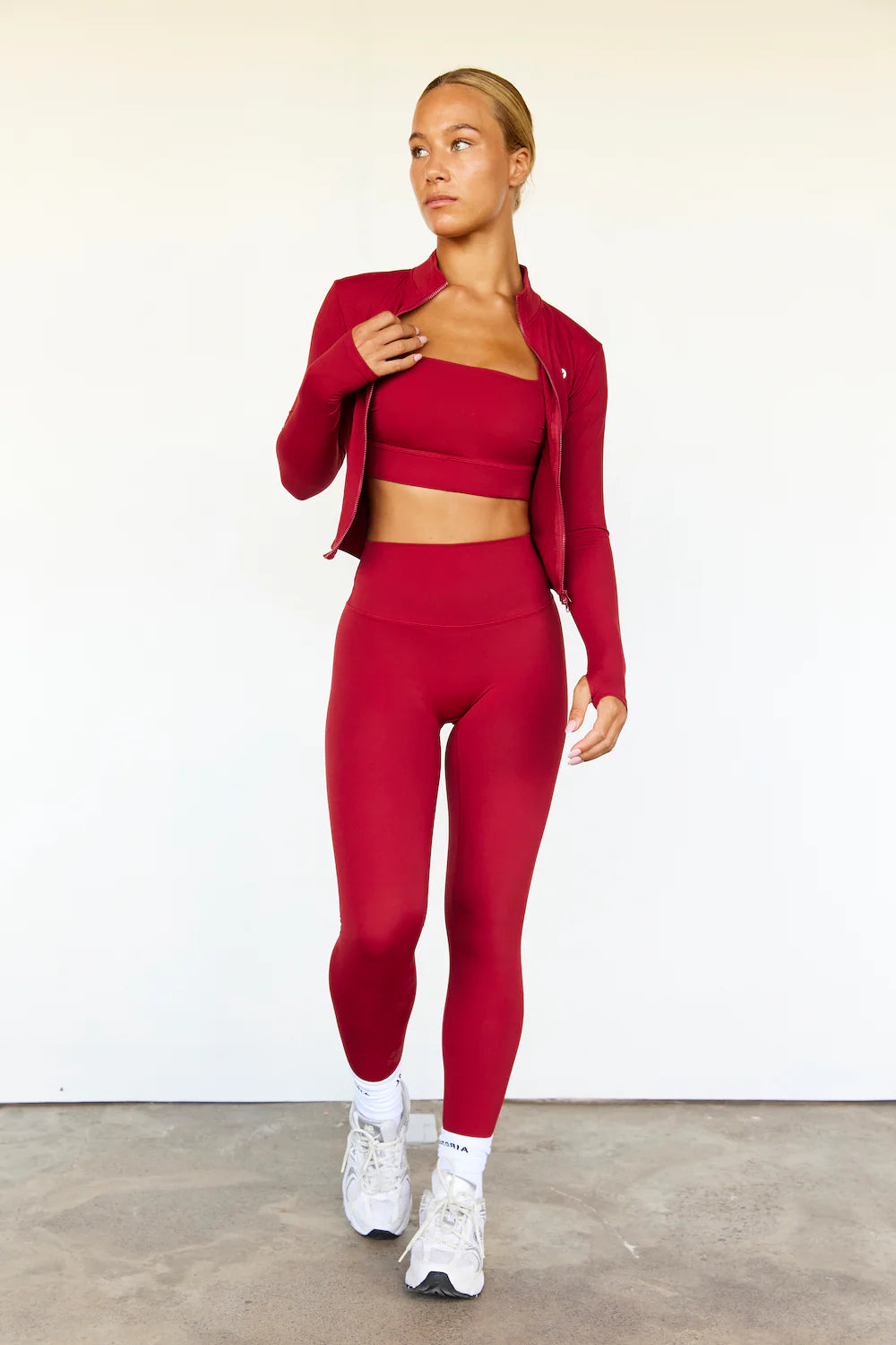 LUXE BALANCE FULL LENGTH LEGGING - DARK CHERRY