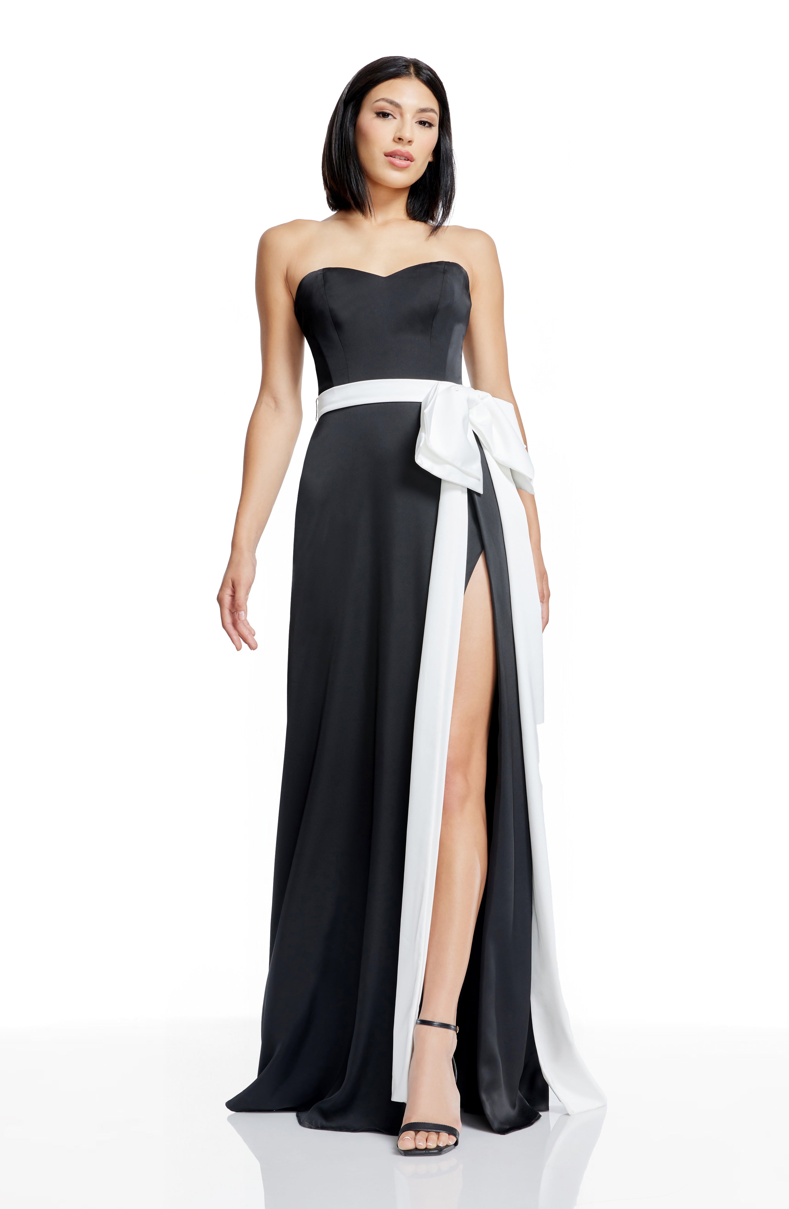 ATHENE DRESS - BLACK/WHITE