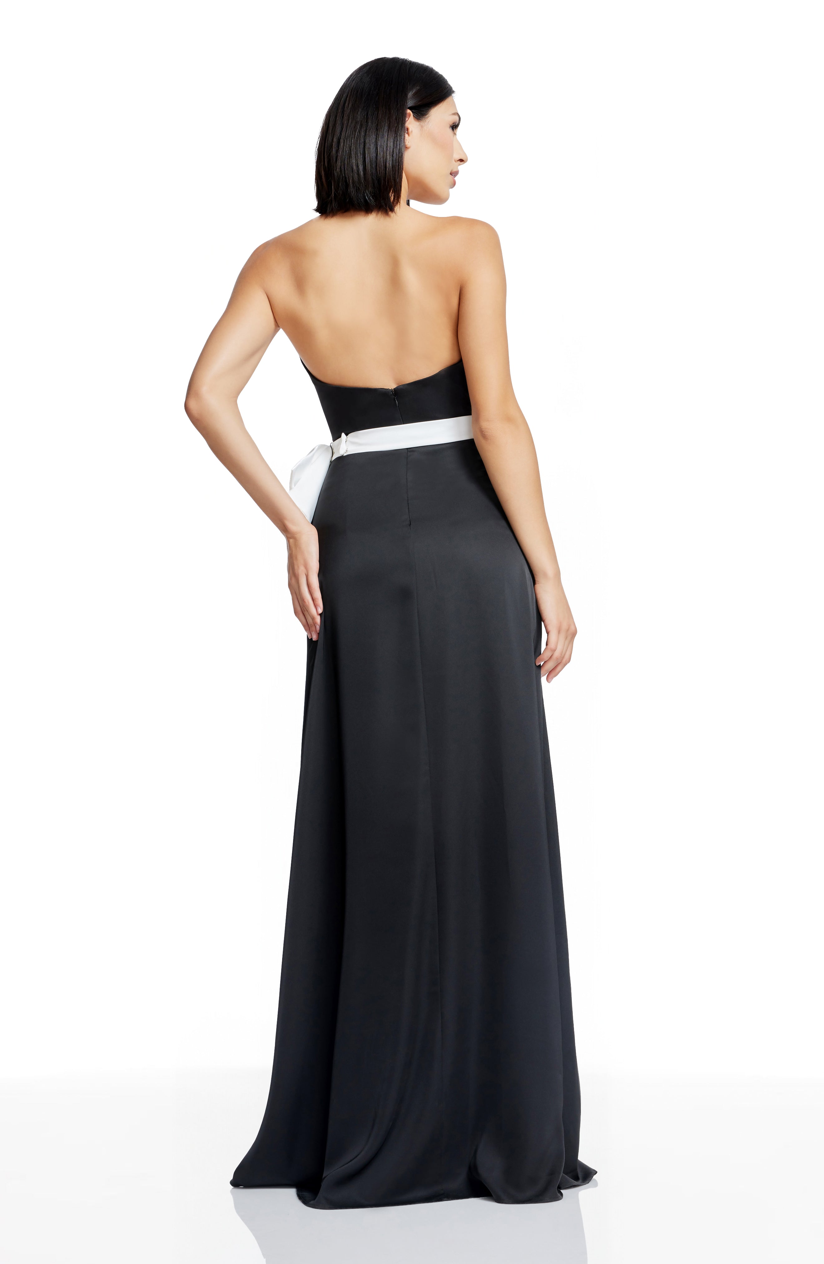ATHENE DRESS - BLACK/WHITE