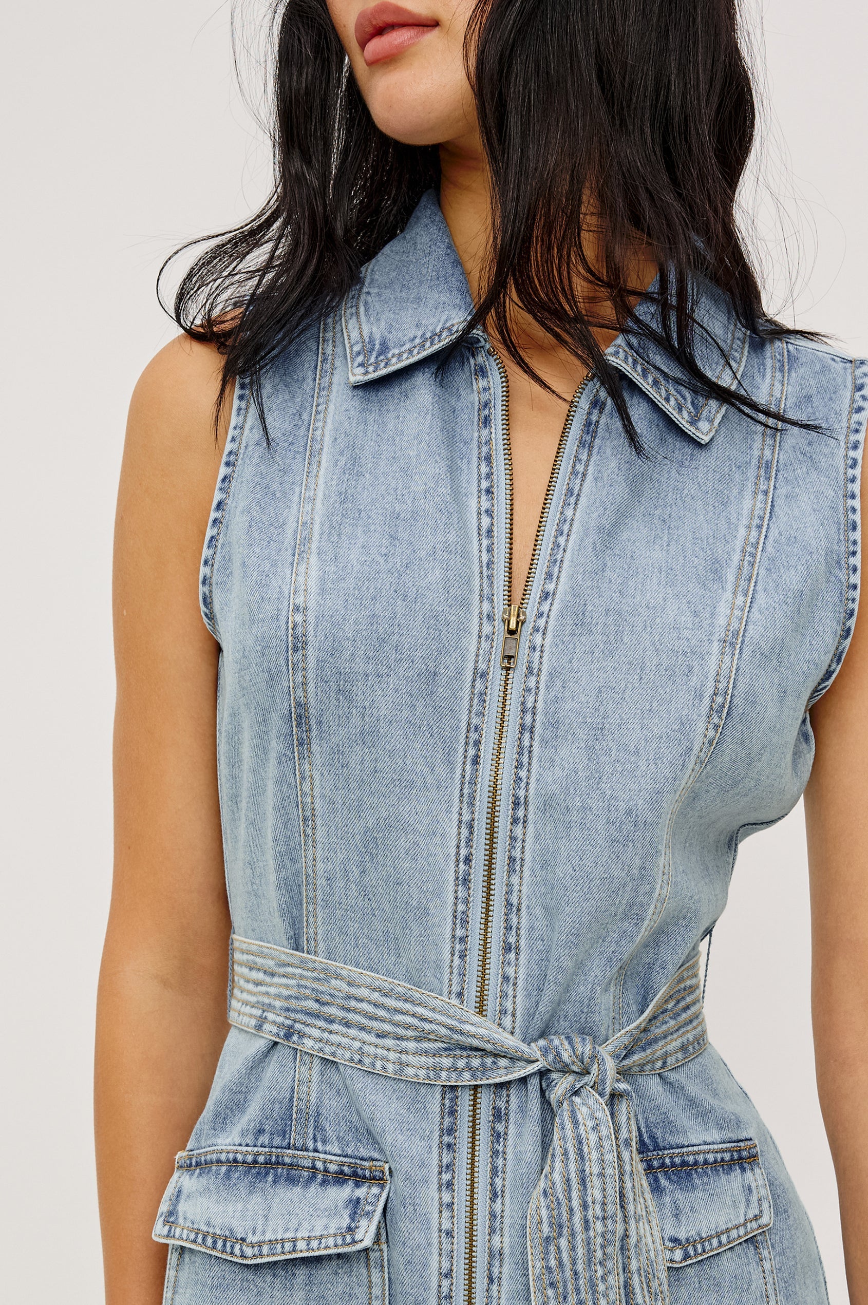 AURORA DRESS - FADED INDIGO
