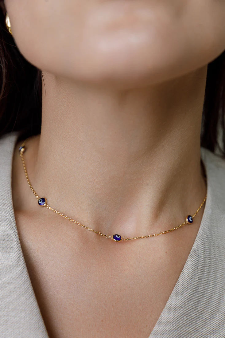 EYES ON YOU NECKLACE (MULTIPLE COLOURS)