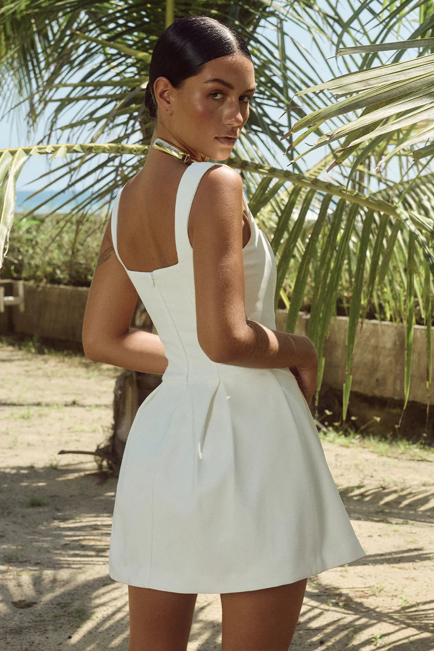 BETHANI MINI DRESS - WHITE
