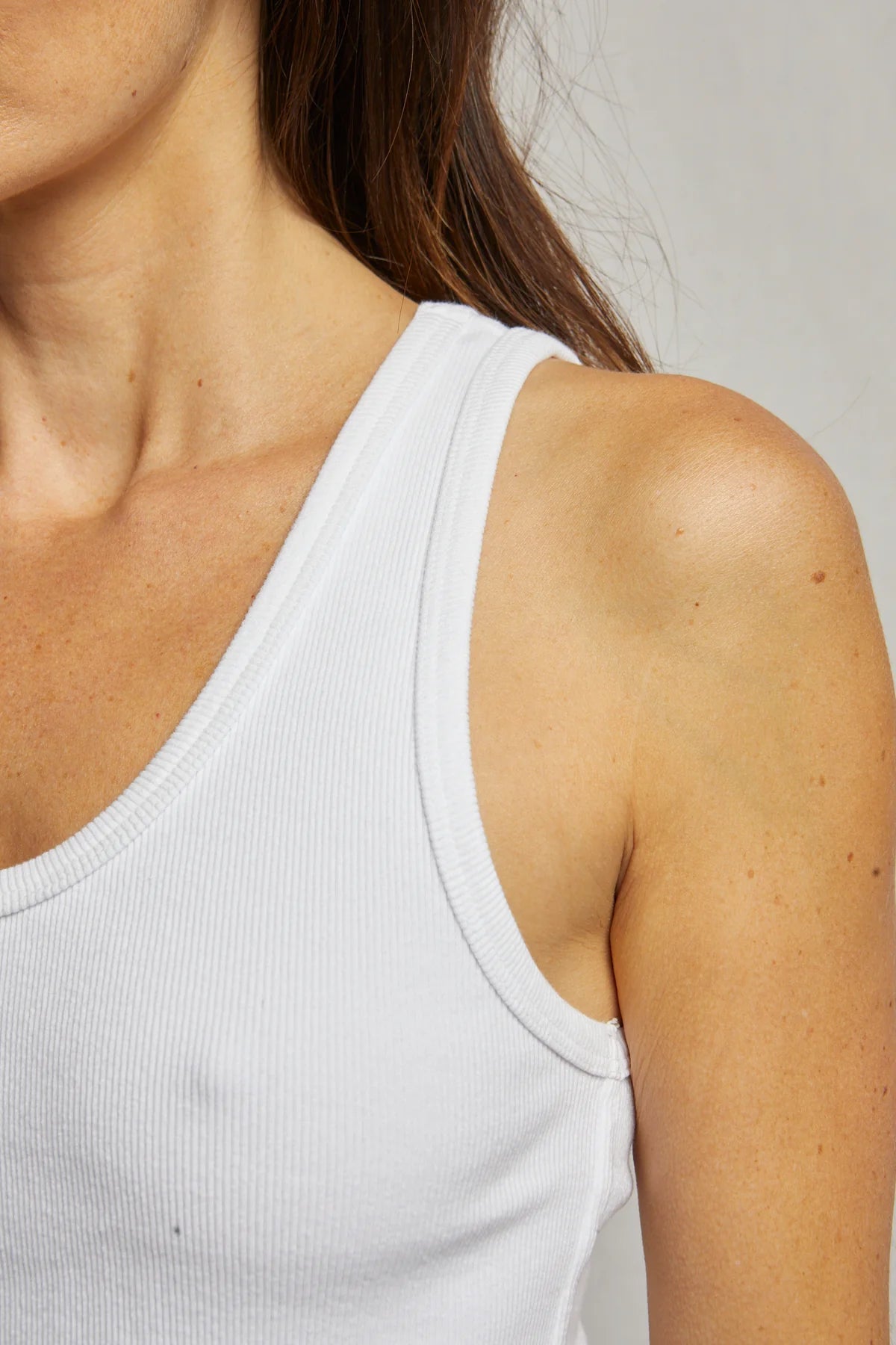 BLONDIE RIBBED TANK - WHITE