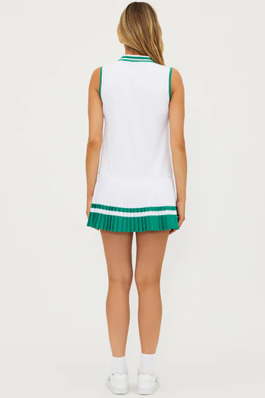 BRIA DRESS - COURTSIDE WHITE