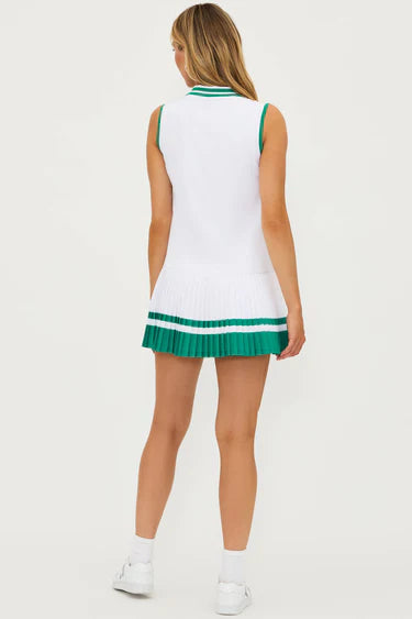 BRIA DRESS - COURTSIDE WHITE