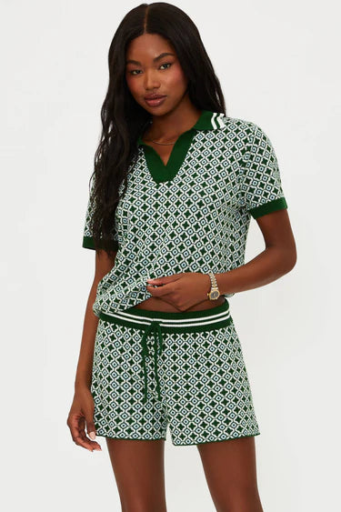 BALBOA SHORT - RACQUET CLUB GREEN