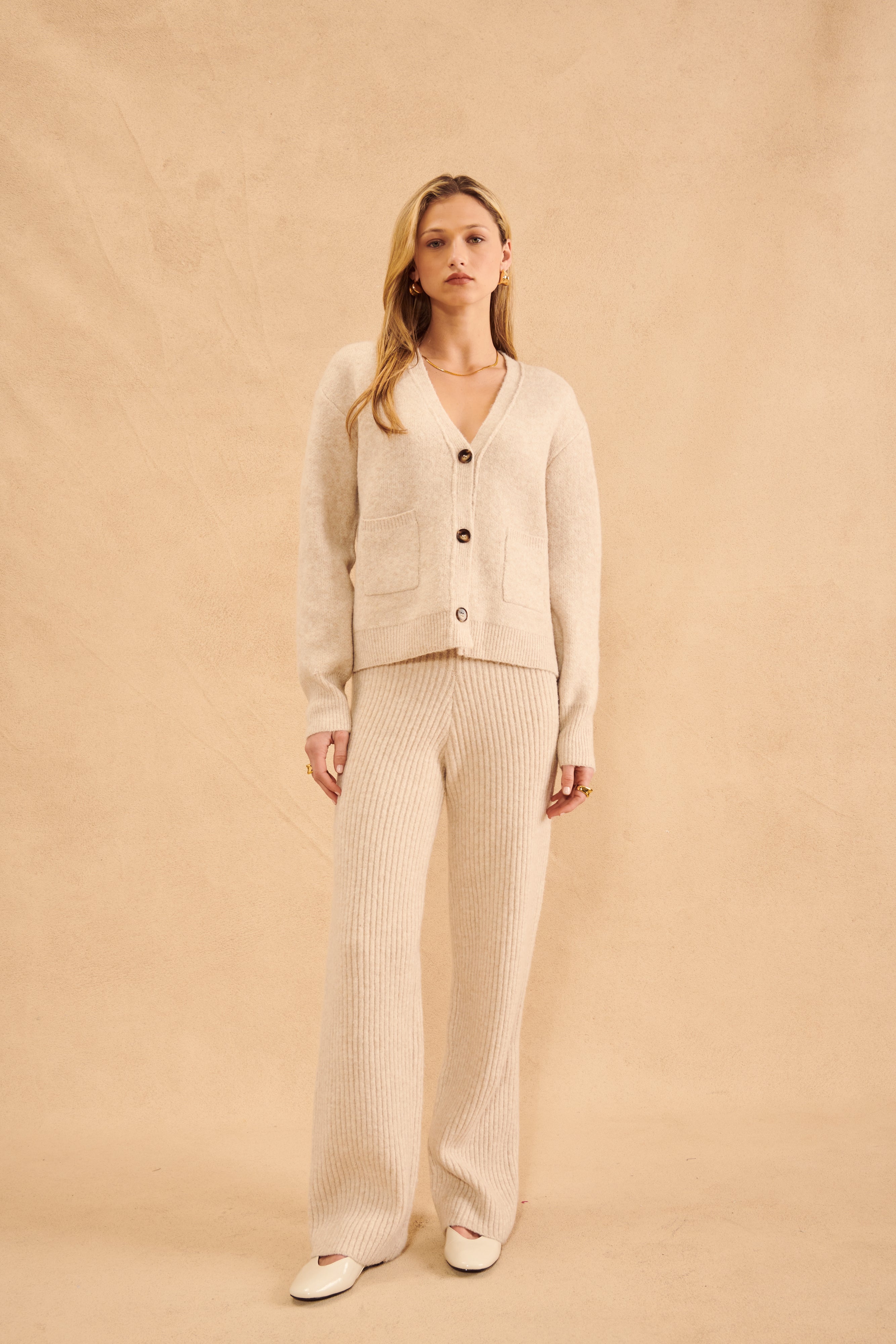BRAXTON CARDIGAN - BIRCH