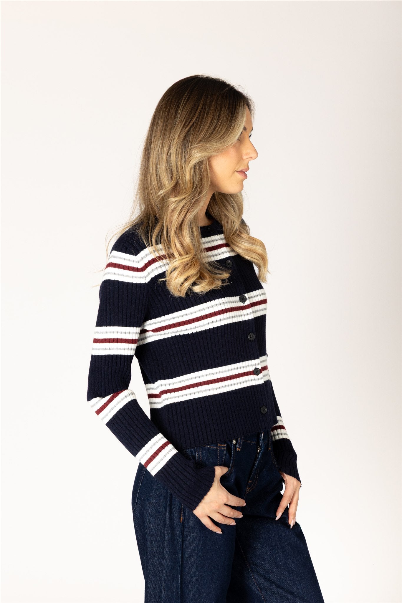 BREE STRIPE CARDIGAN