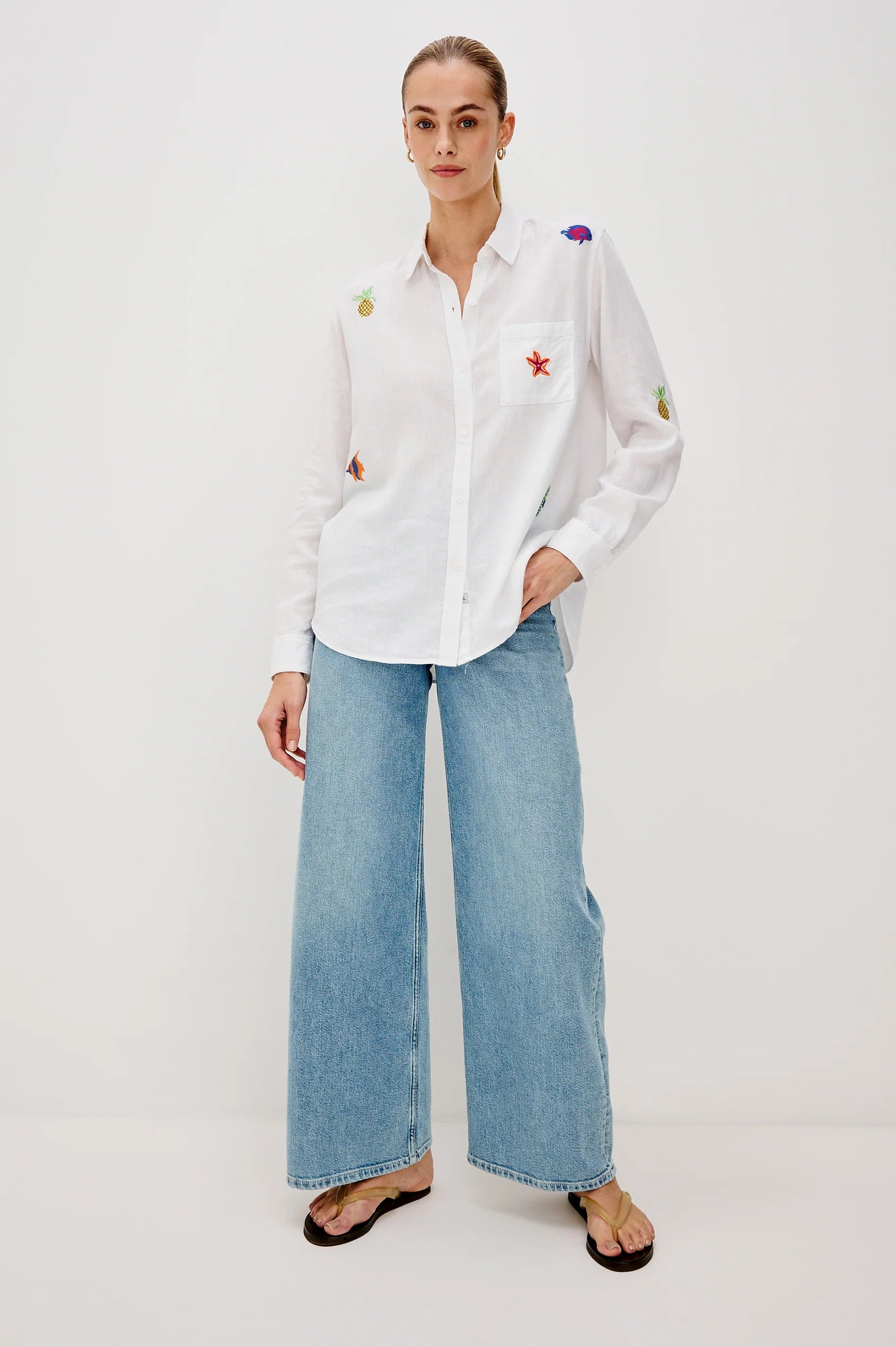 CHARLI TOP - ISLAND EMBROIDERY