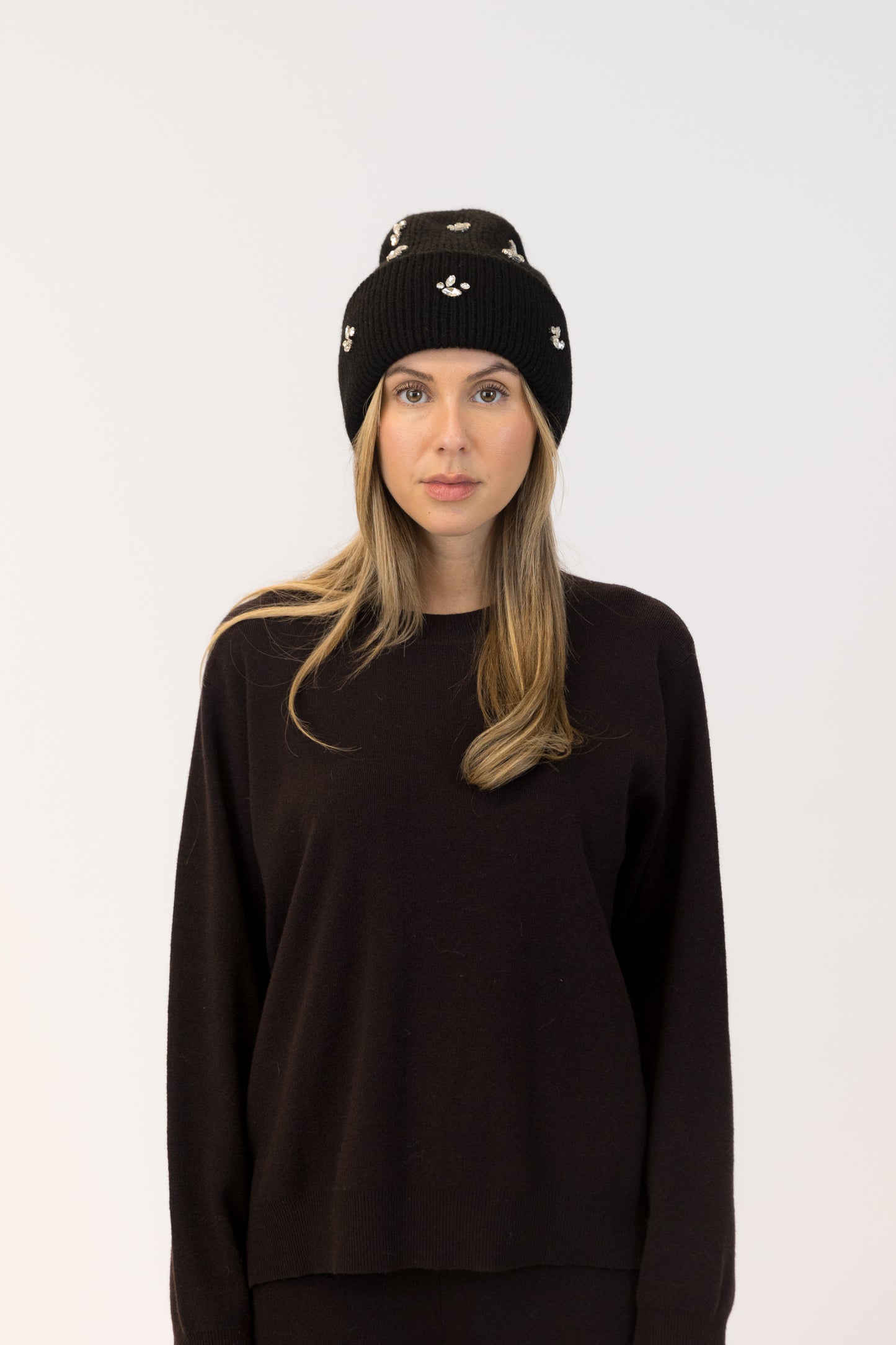 CRYSTAL BEANIE (VARIOUS COLOURS)