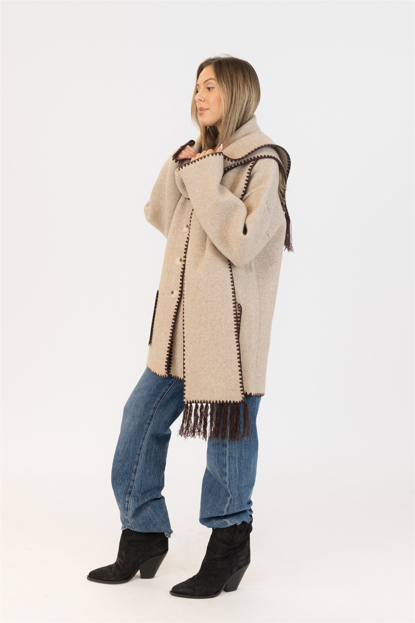 DELANEY COAT - CAMEL