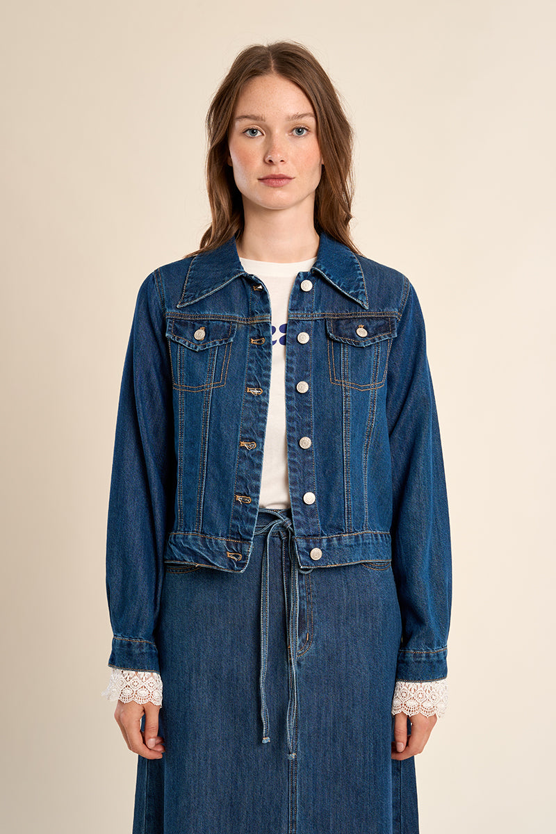 DENIM JACKET - BLEU