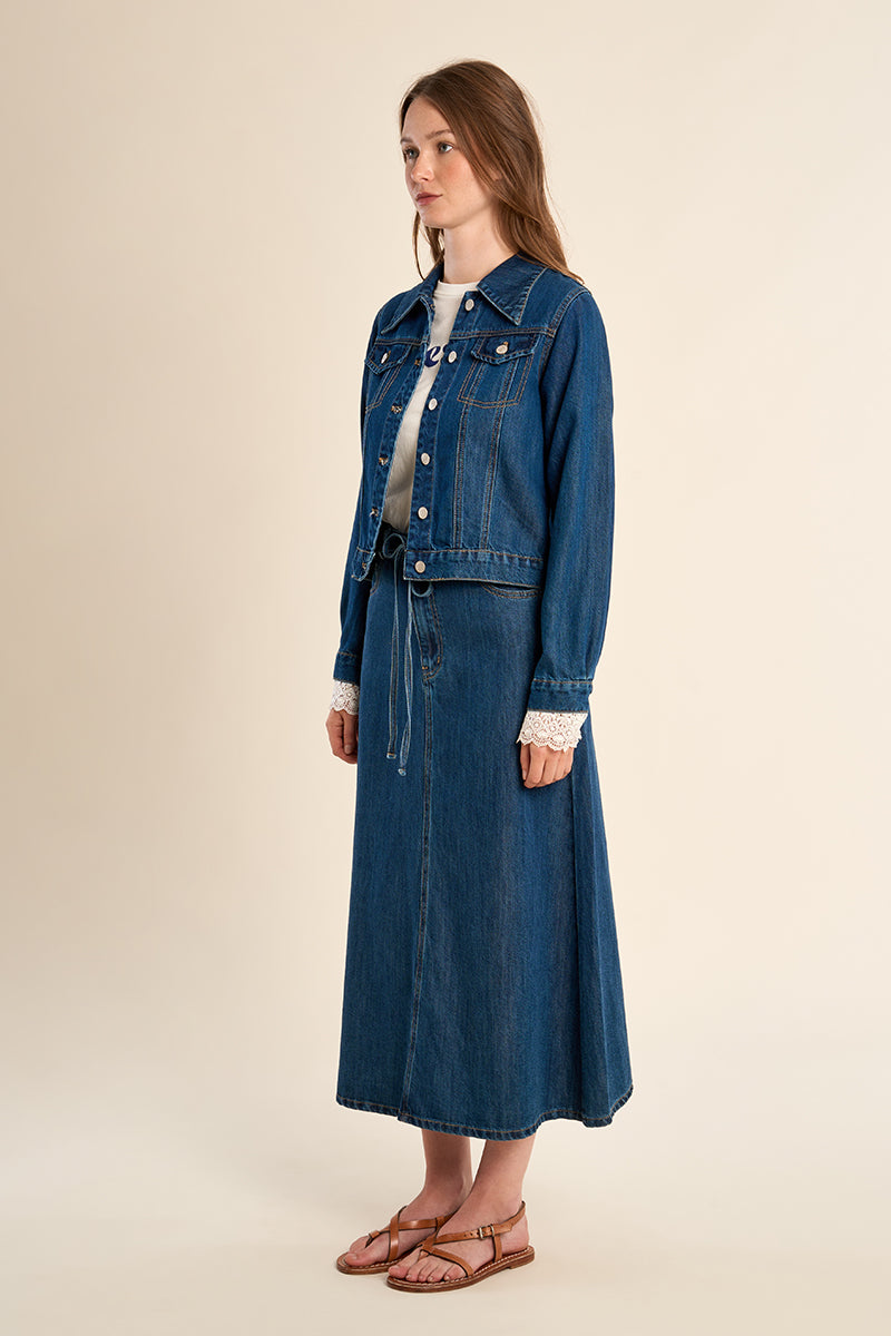 DENIM JACKET - BLEU