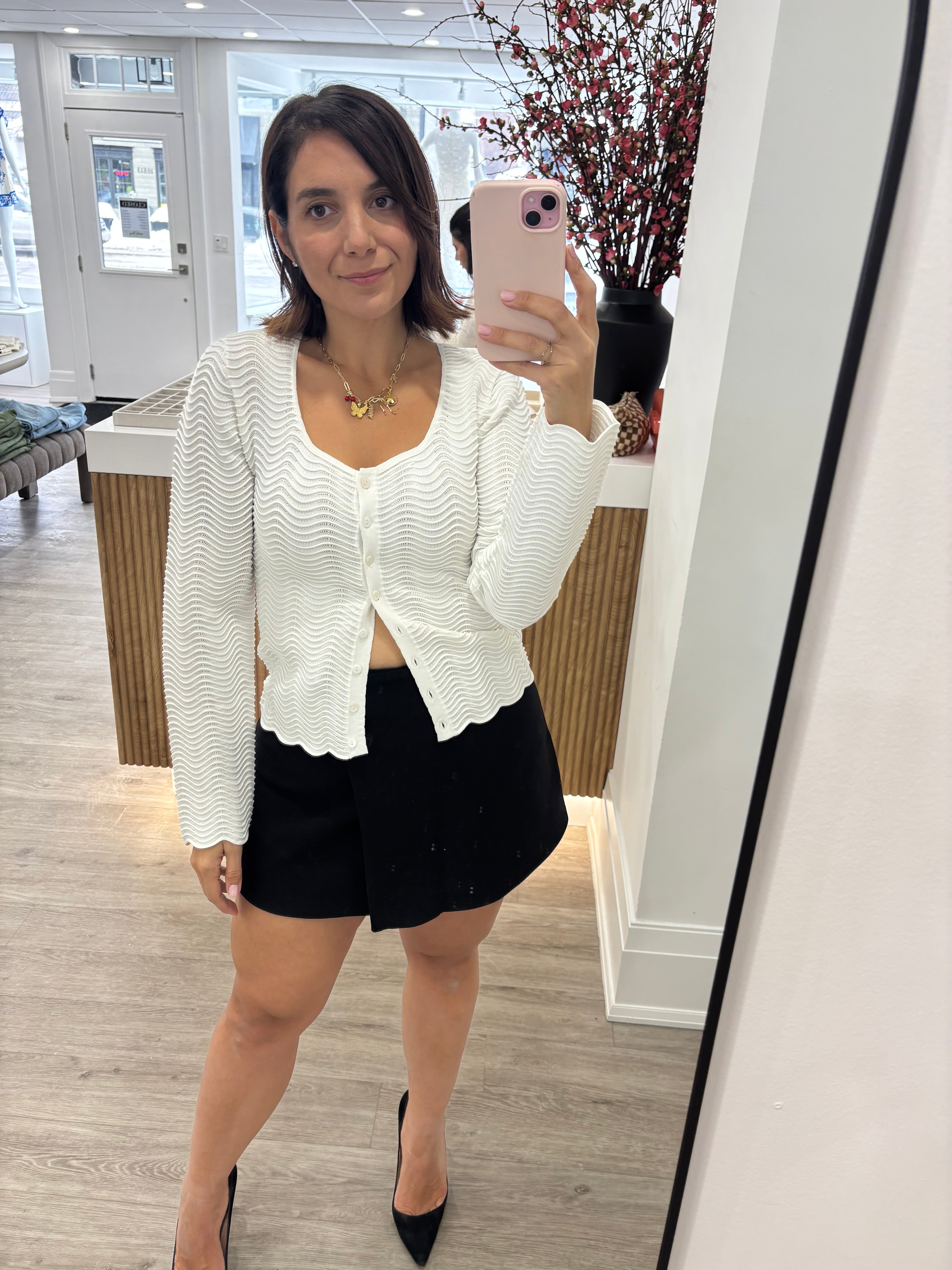 GINEA CARDIGAN - BLANC CASSE