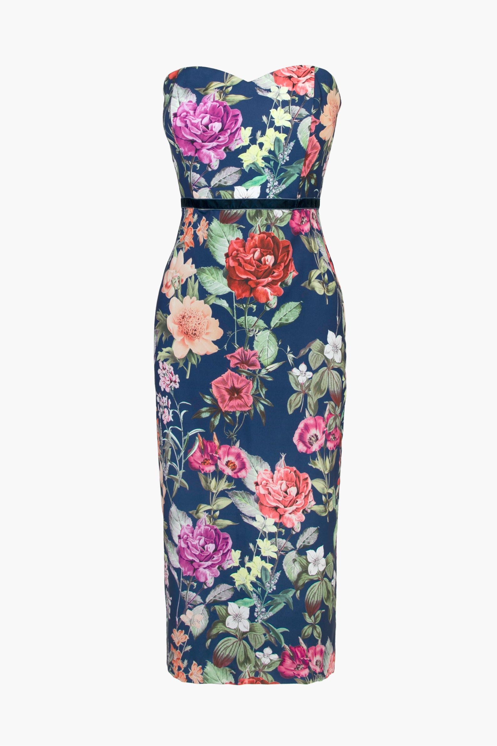 GRACE STRAPLESS MIDI DRESS