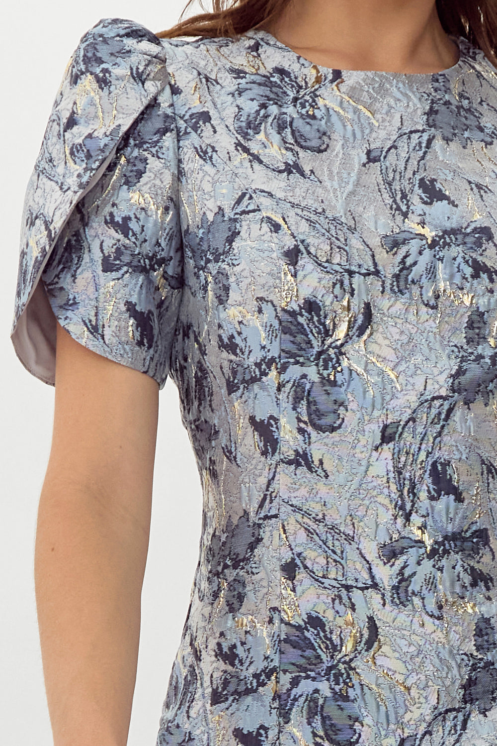 ANGELINA JACQUARD MINI DRESS