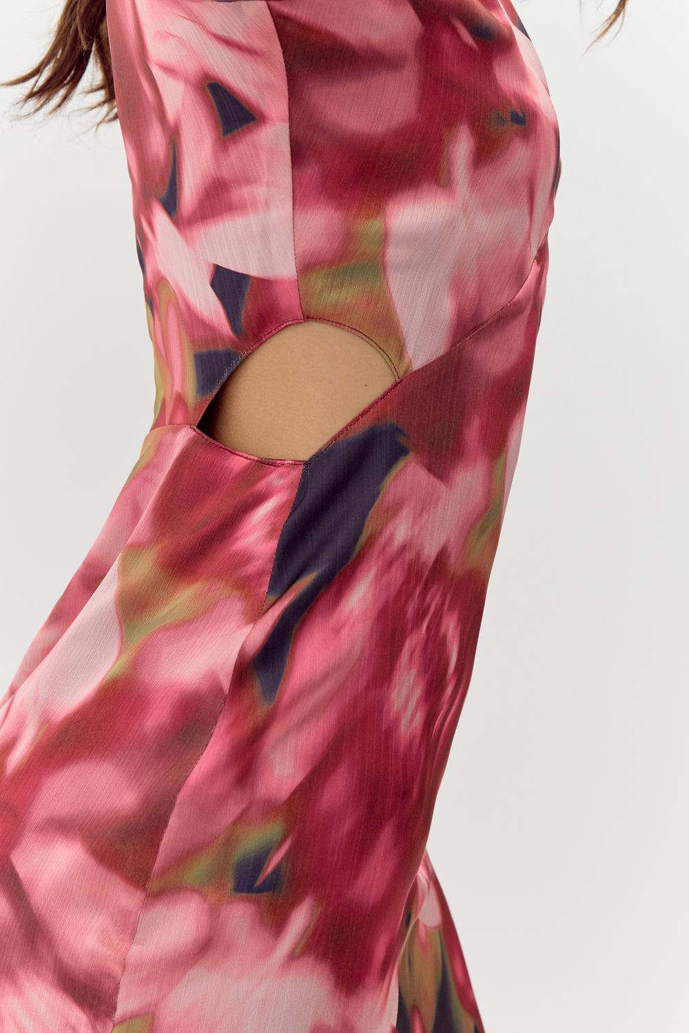 PAISLEY PRINTED MIDI DRESS