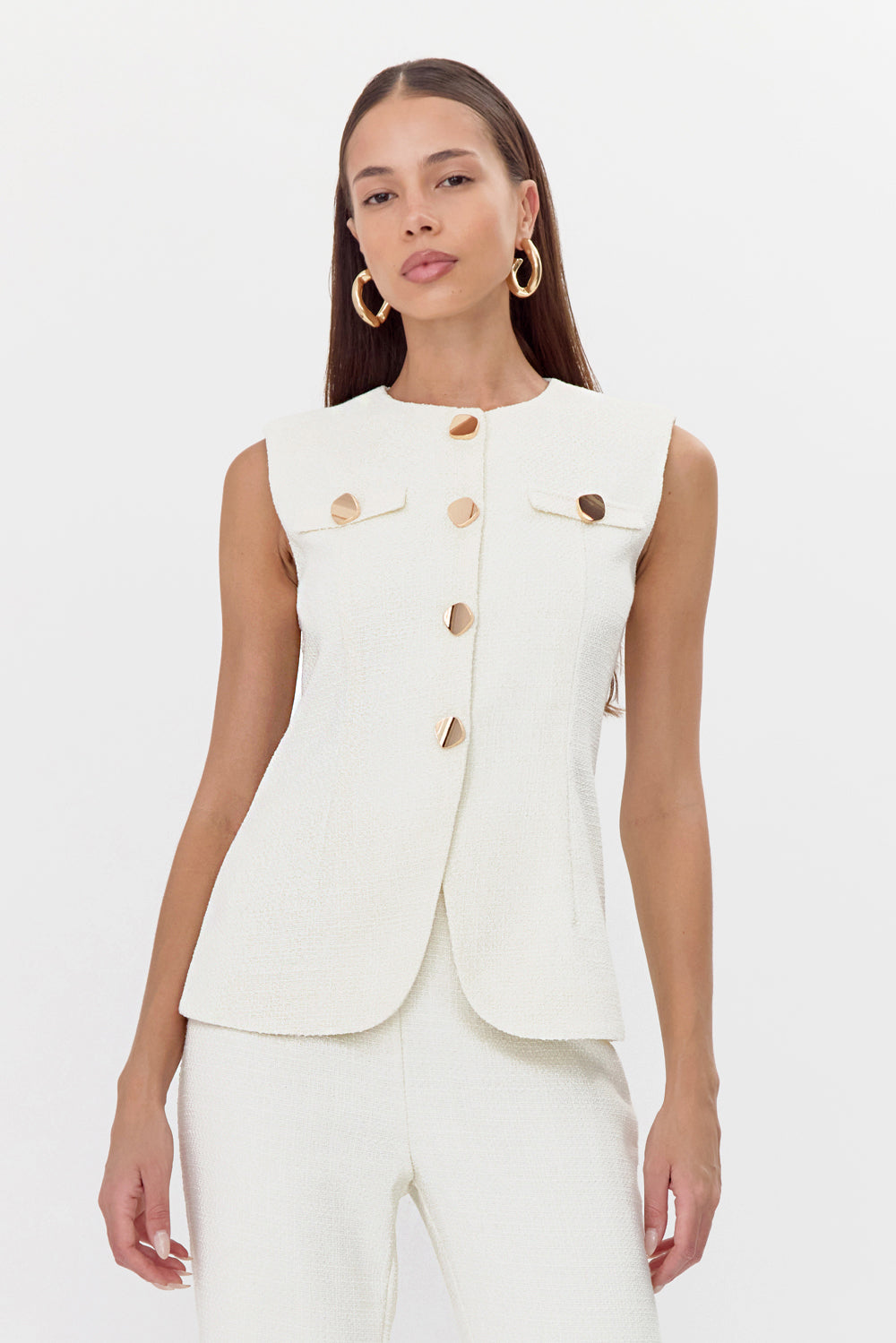 JACKIE TWEED VEST