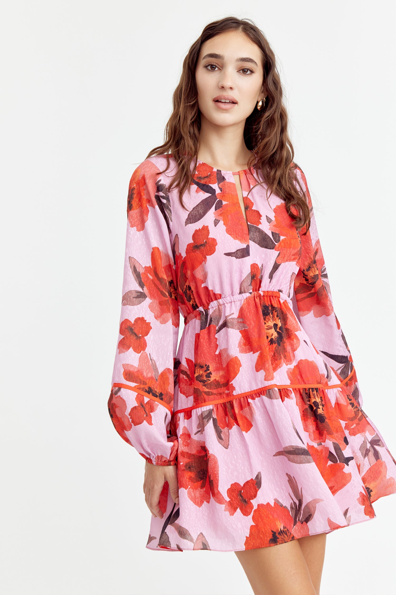 HEILI FLORAL MINI DRESS