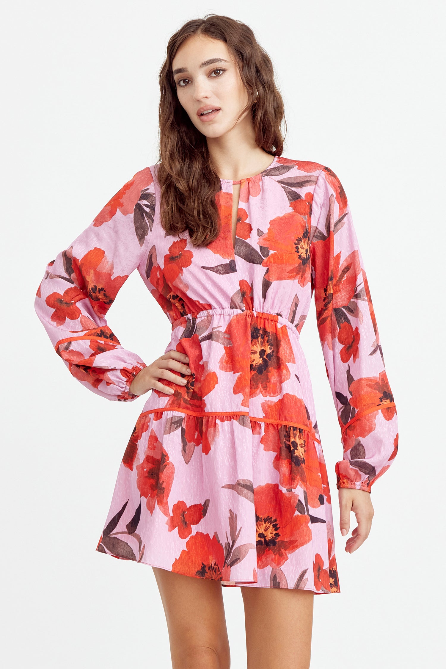 HEILI FLORAL MINI DRESS