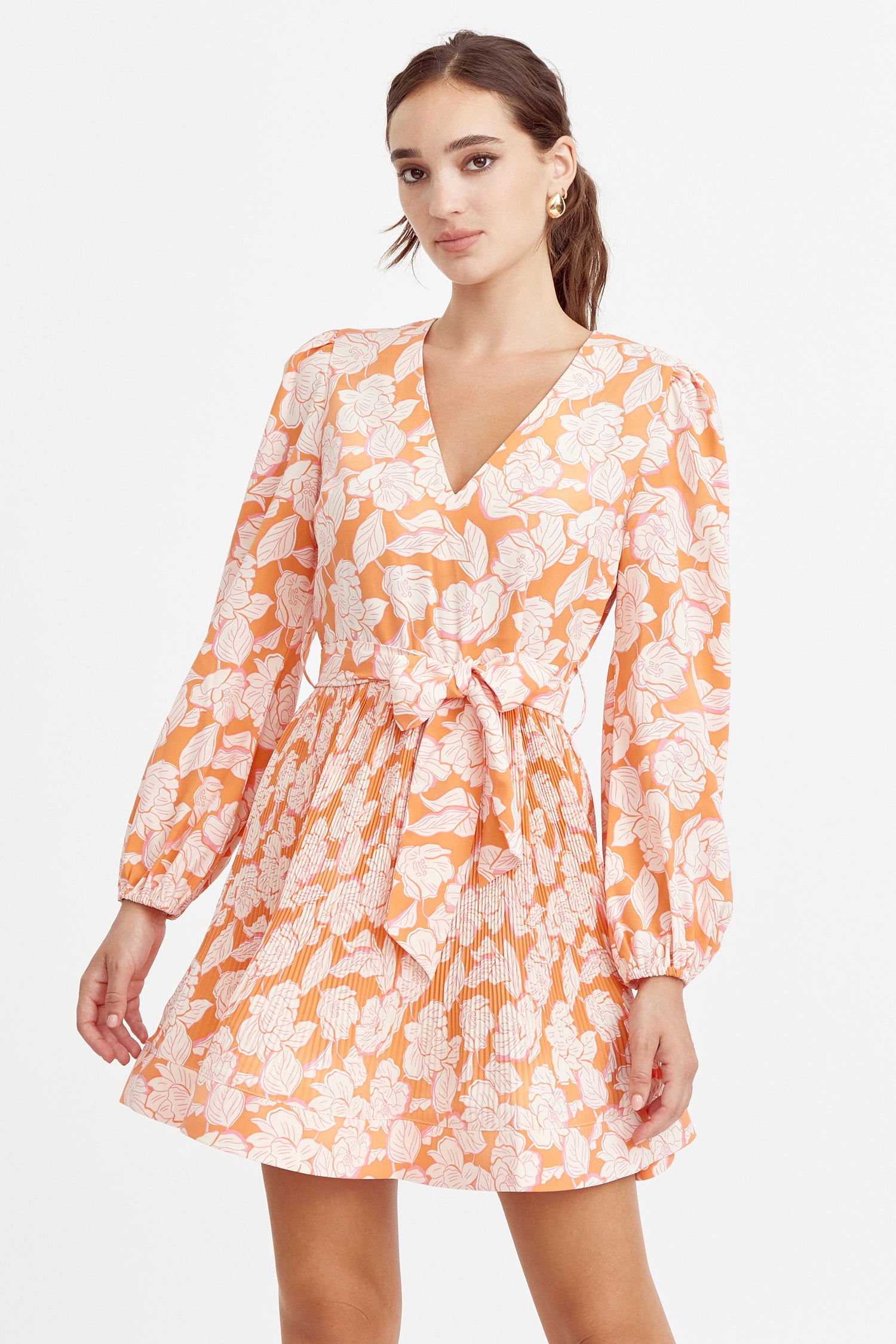 GRACEY PLEATED DRESS