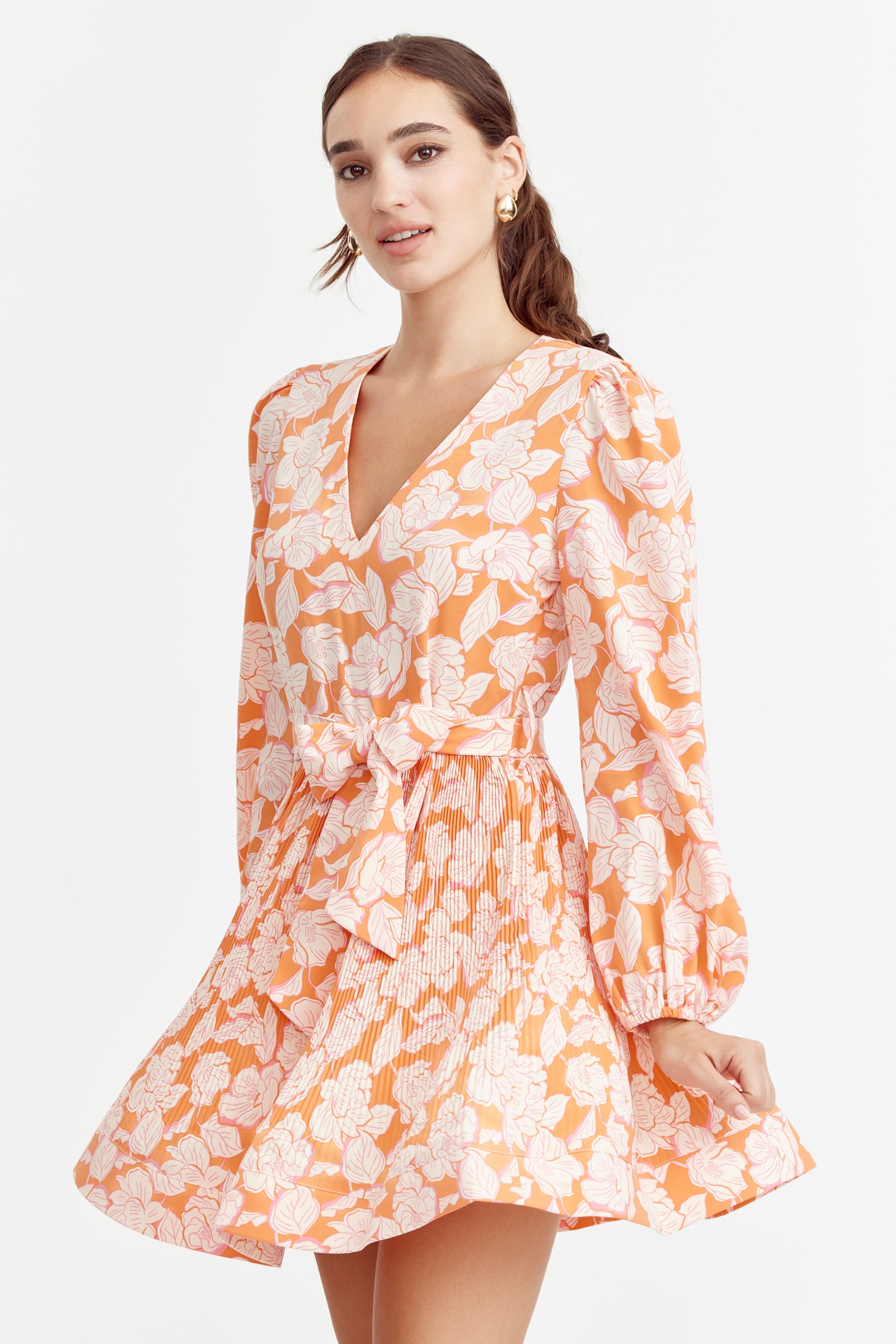 GRACEY PLEATED DRESS