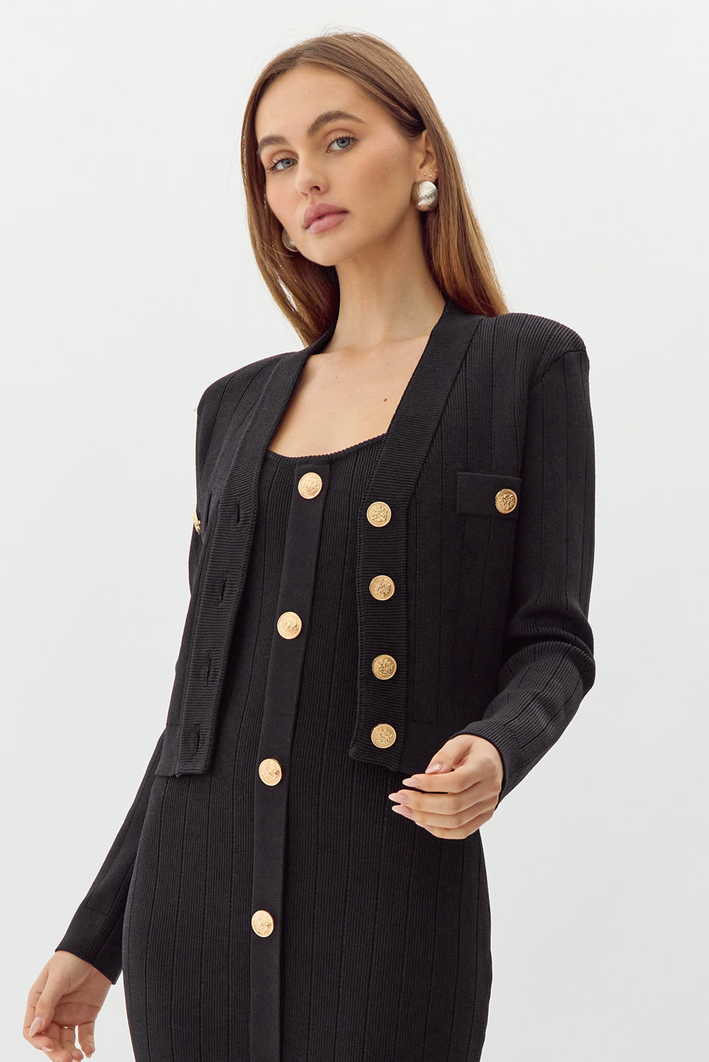 GAYLE KNIT BLAZER CARDIGAN