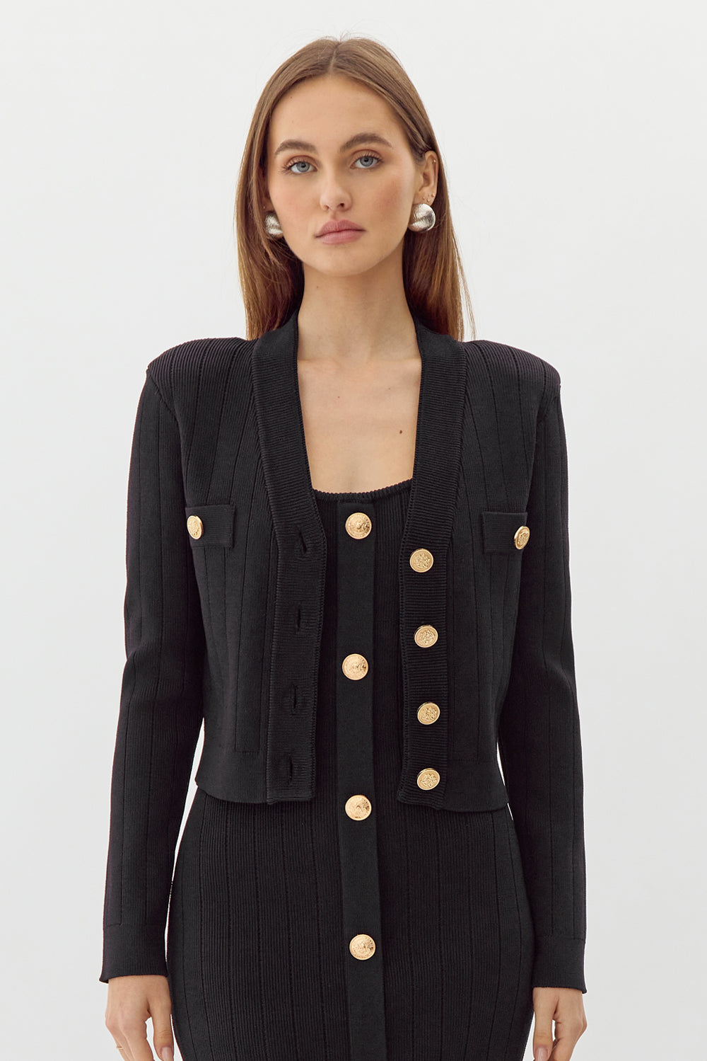 GAYLE KNIT BLAZER CARDIGAN