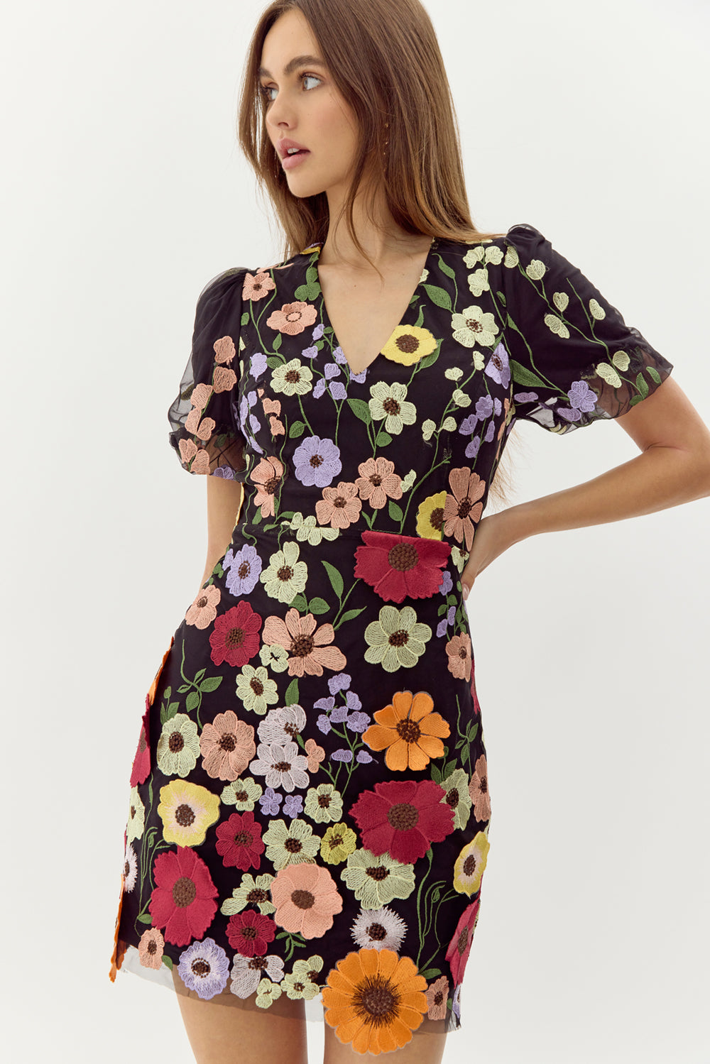 NICOLE FLORAL MINI DRESS