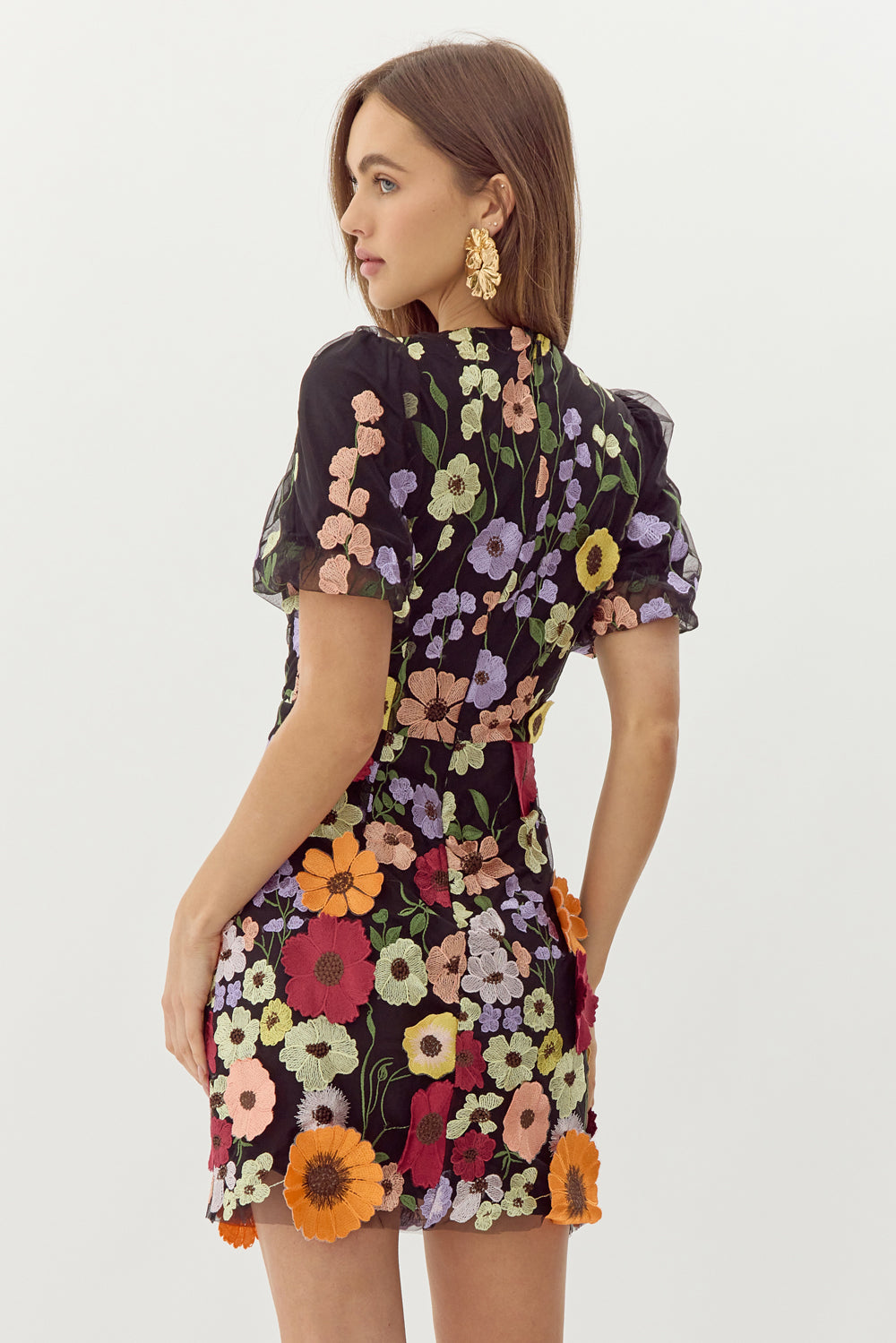 NICOLE FLORAL MINI DRESS