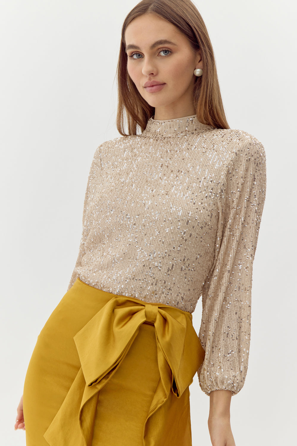 CARA SEQUIN BLOUSE