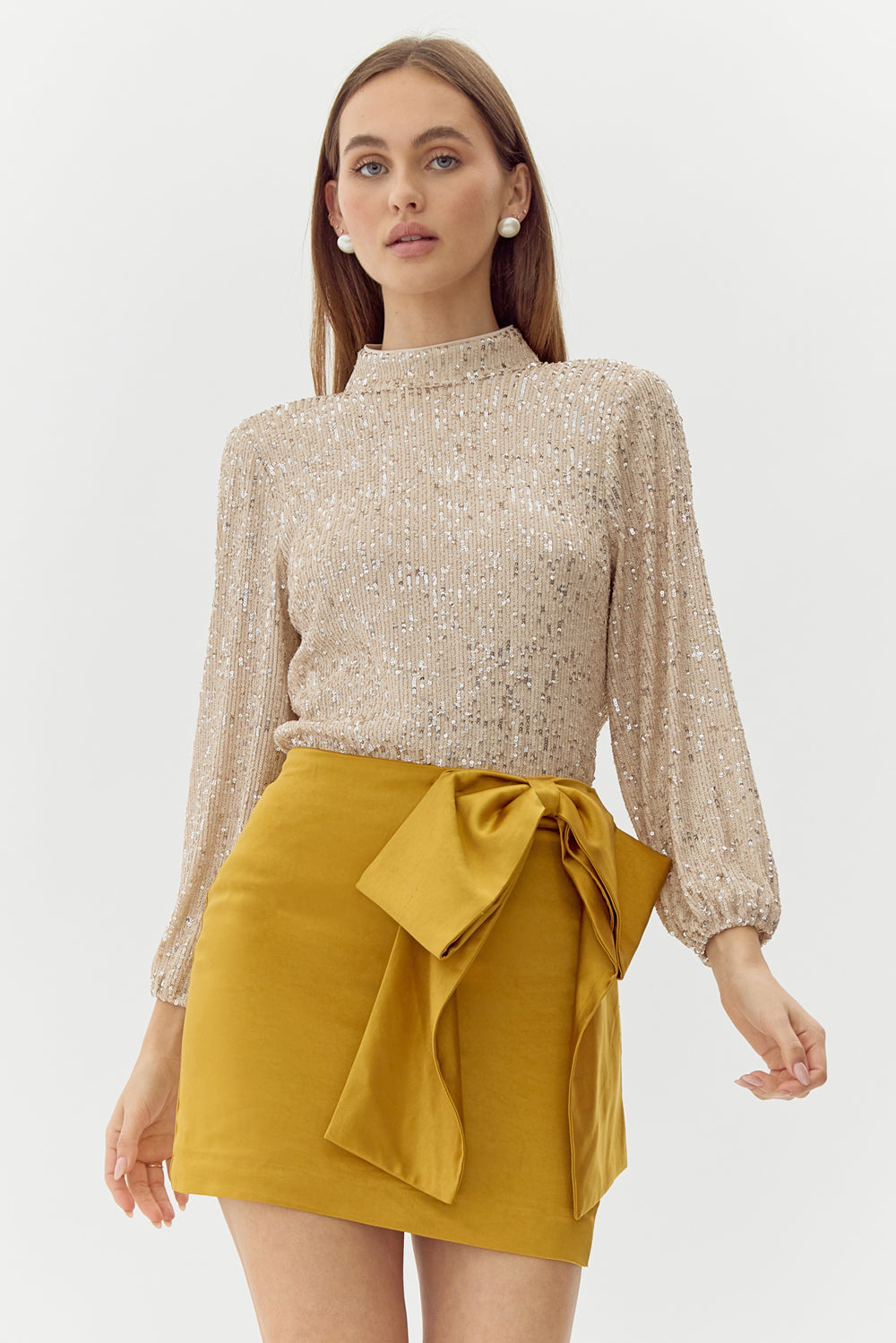 CARA SEQUIN BLOUSE