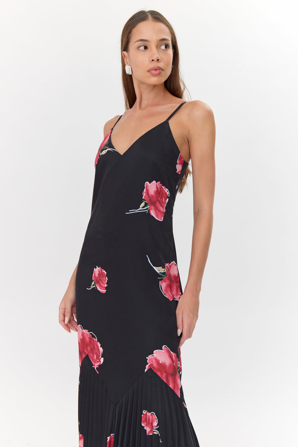 TRESORO SLIP MIDI DRESS