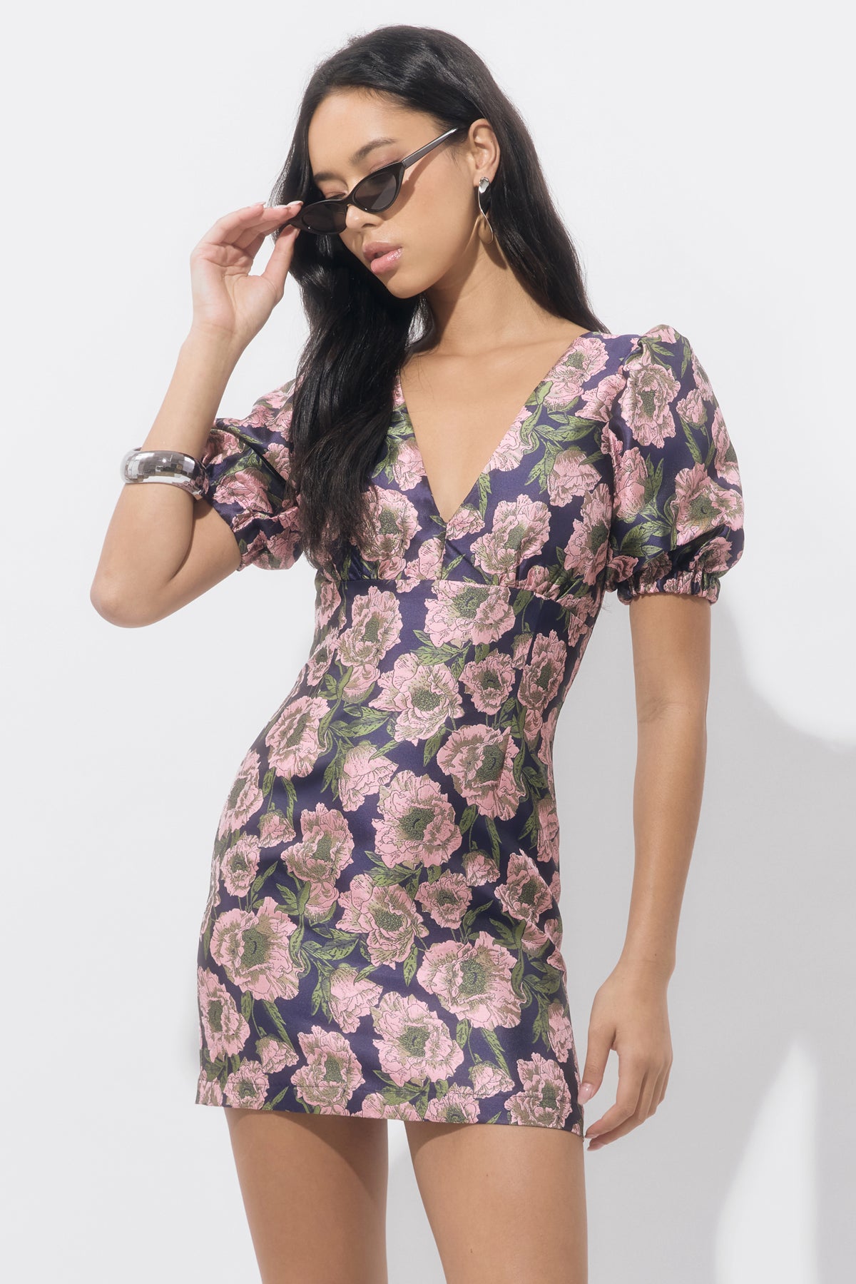 PRIMROSE JACQUARD MINI DRESS