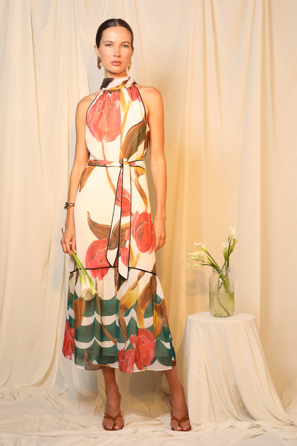 MAISY TIERED FLORAL DRESS