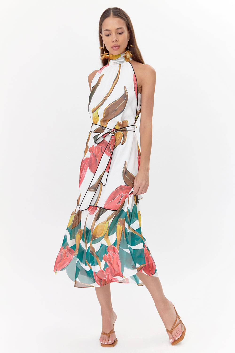 MAISY TIERED FLORAL DRESS