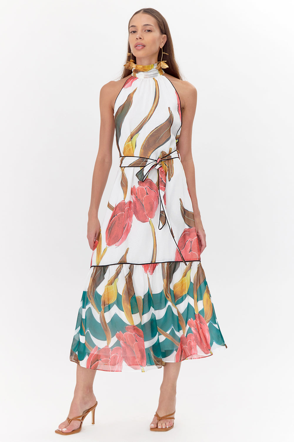 MAISY TIERED FLORAL DRESS