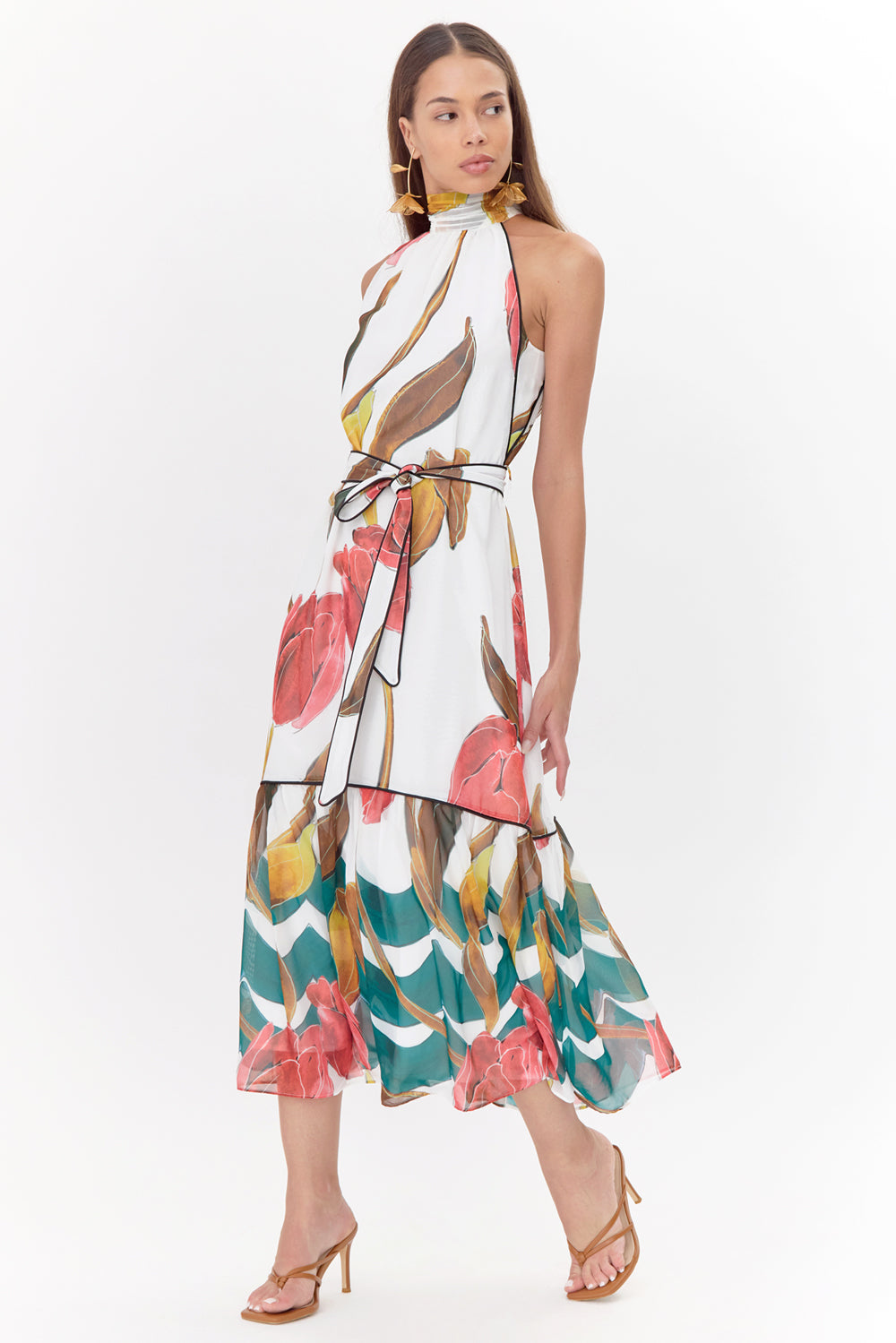 MAISY TIERED FLORAL DRESS