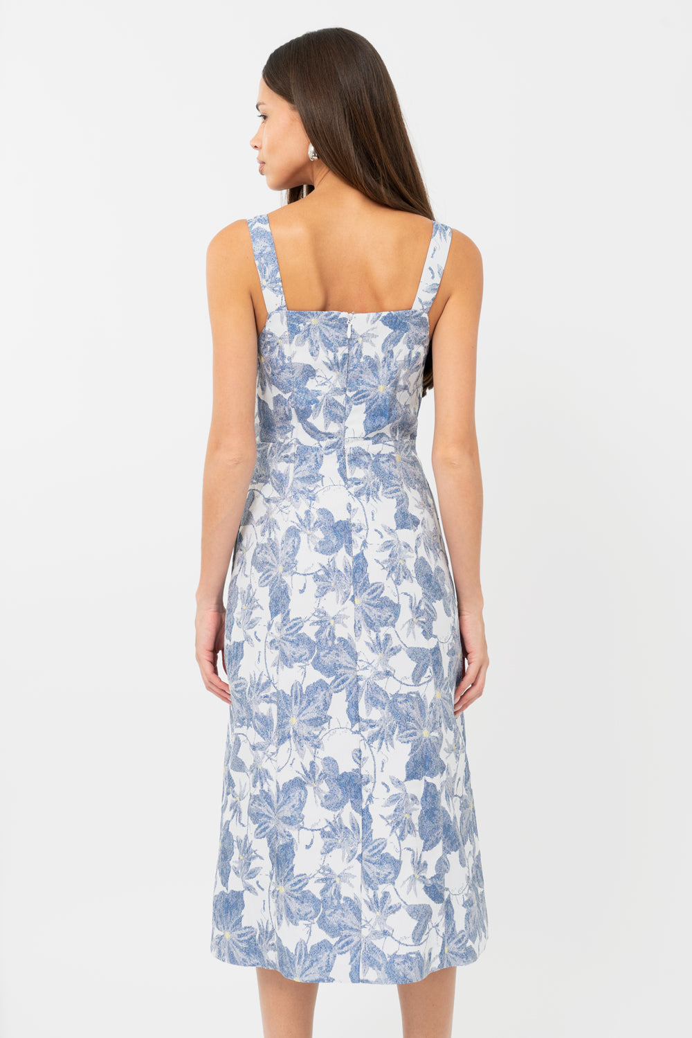 ROANNE JACQUARD MIDI DRESS