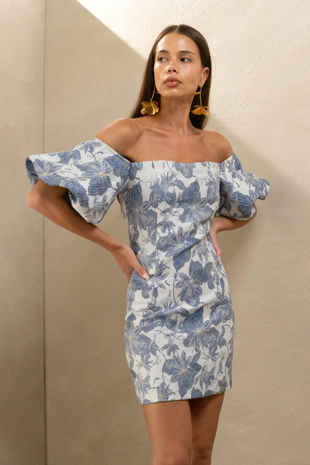 KASIA JACQUARD MINI DRESS