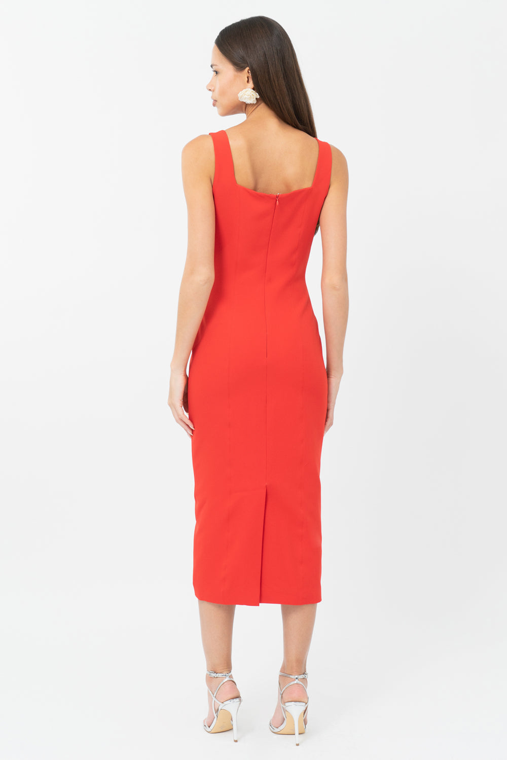 LEIGH WAVE BODYCON MIDI DRESS