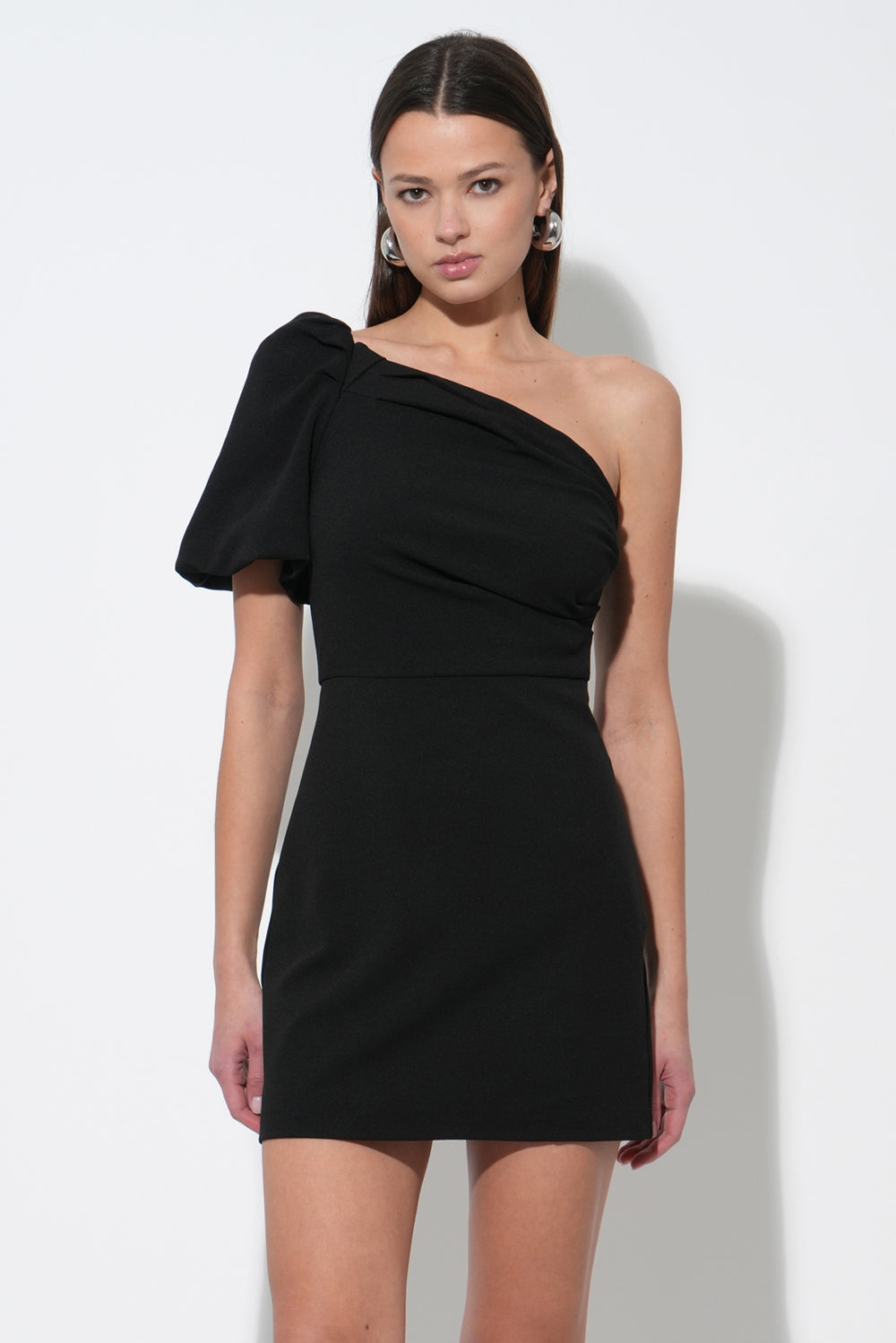 LUVI ONE SHOULDER MINI DRESS