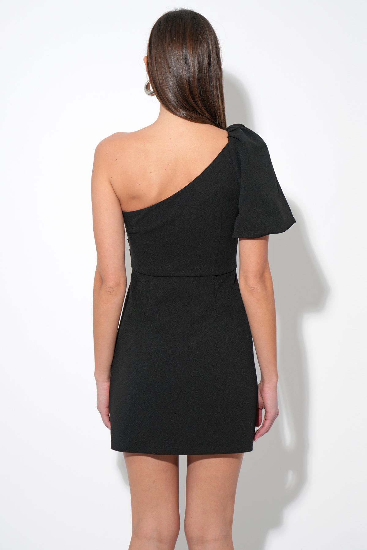 LUVI ONE SHOULDER MINI DRESS