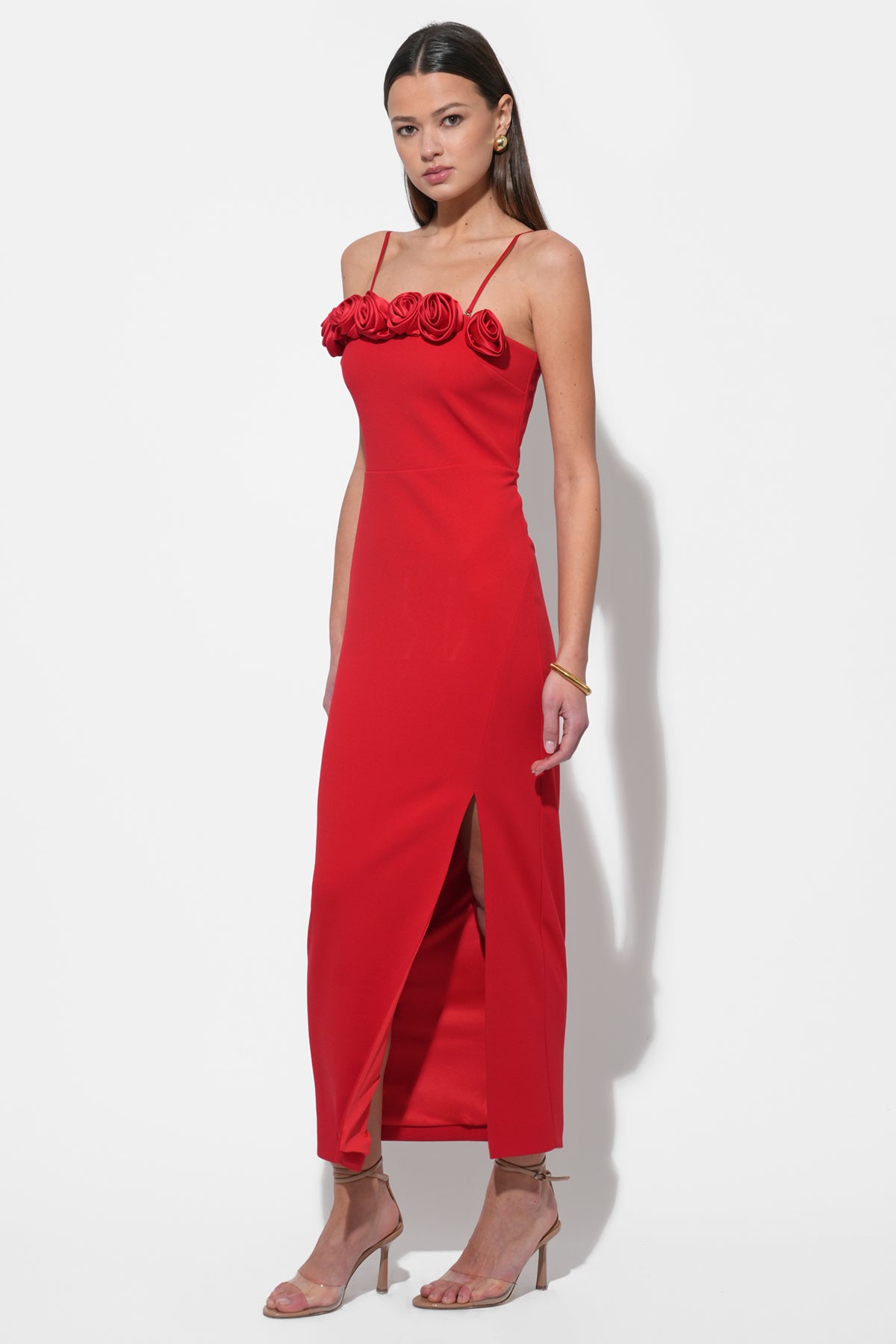 SOLANA ROSETTA MIDI DRESS