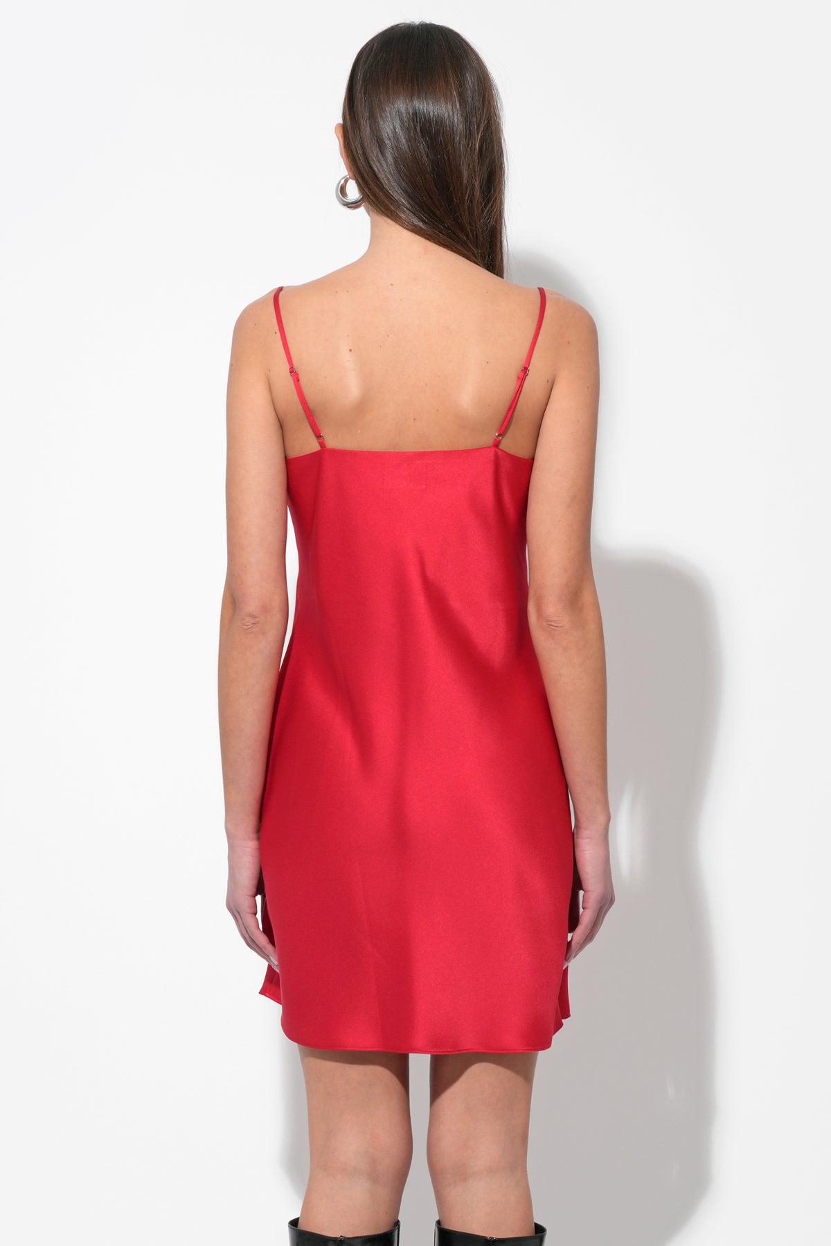 KIA SATIN BOW MINI DRESS