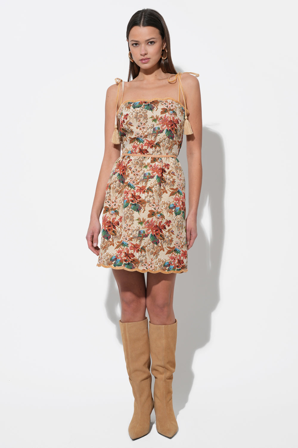 CINDY TAPESTRY MINI DRESS