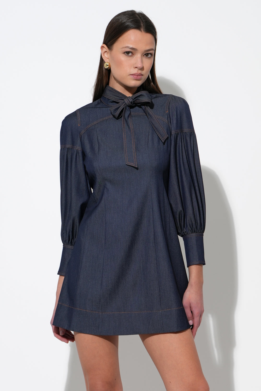 LILITH DENIM MINI DRESS