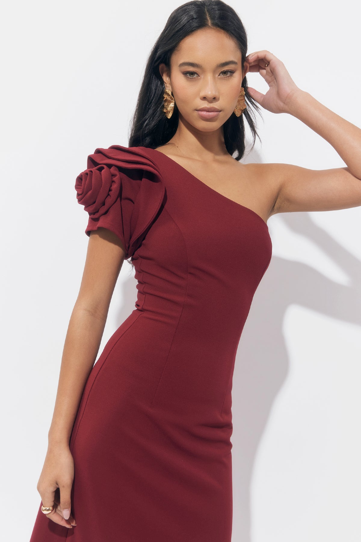 DION ONE SHOULDER MAXI DRESS
